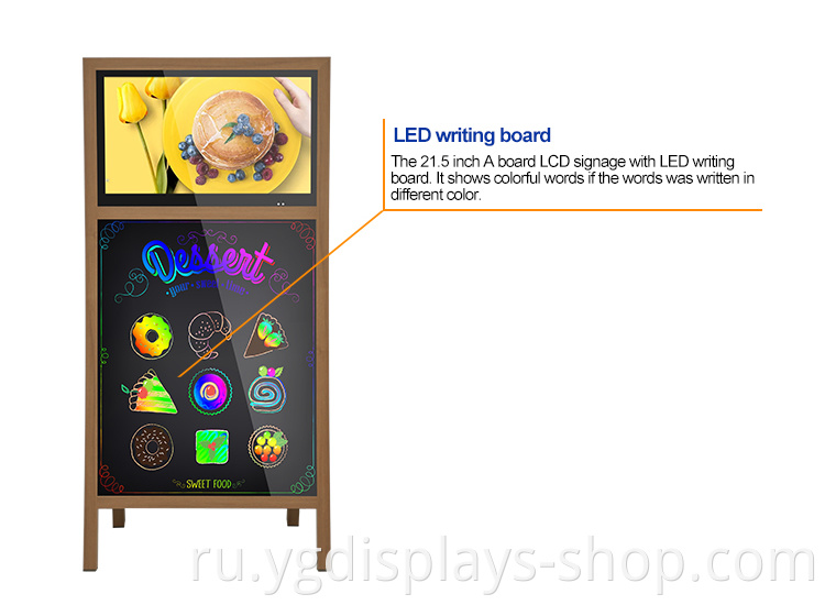 LED digital chalk board